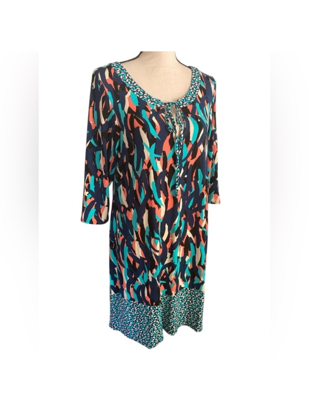 Women's Nordstrom's Leota shift dress XL jersey dress travel dress casual dress